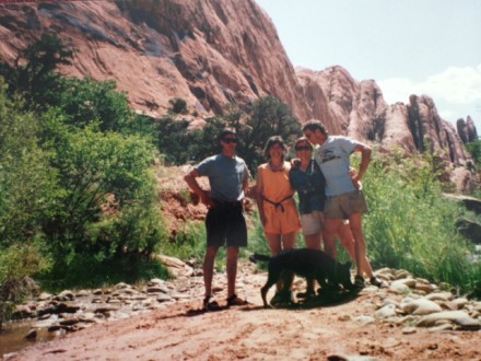 Jim, Ann, Bobbi and Van - Moab, Utah 1991